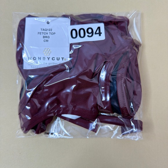 Honeycut Fetch Top Kids Size CM Burgundy NEW Dance Crop Top TAQ122 Wrap Tie - Picture 7 of 7